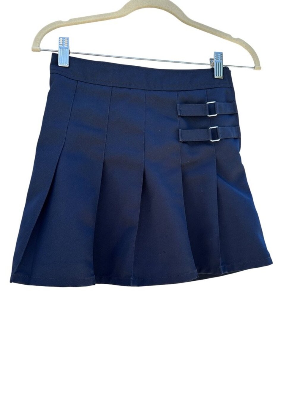 French Toast Girls 8 Navy Blue Pleated Skort School Uniform Adjustable Waist